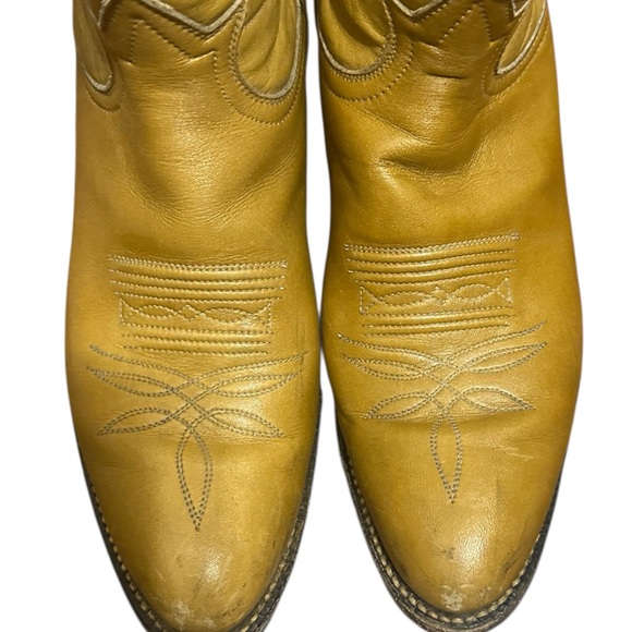 Tony Lama Mustard Cowboy Boots - Picture 6 of 6